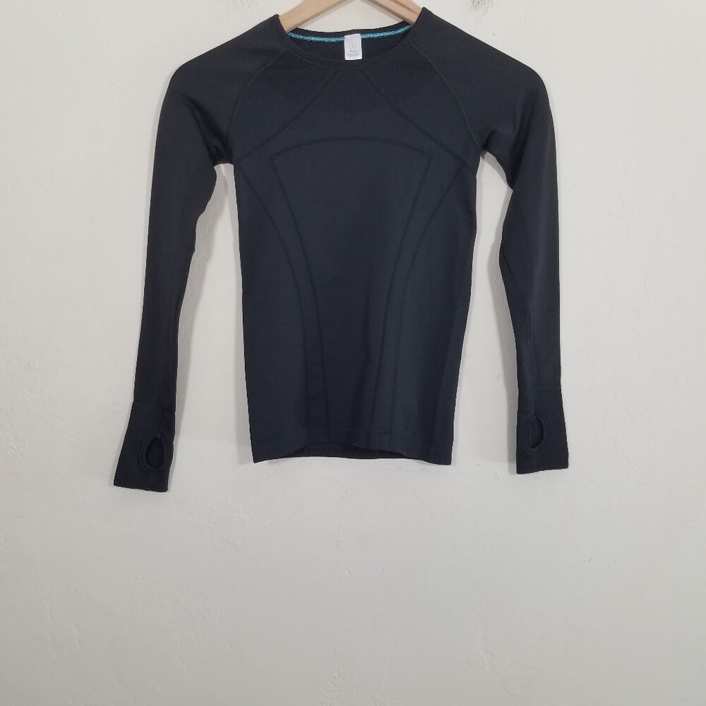 Ivivva Girl's Long Sleeve Thumbhole Shirt Top Size 8